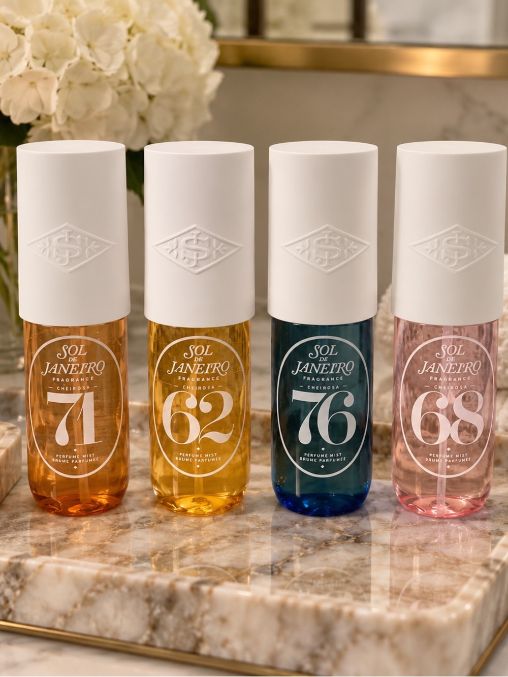 Fragrance Mists on Vanity